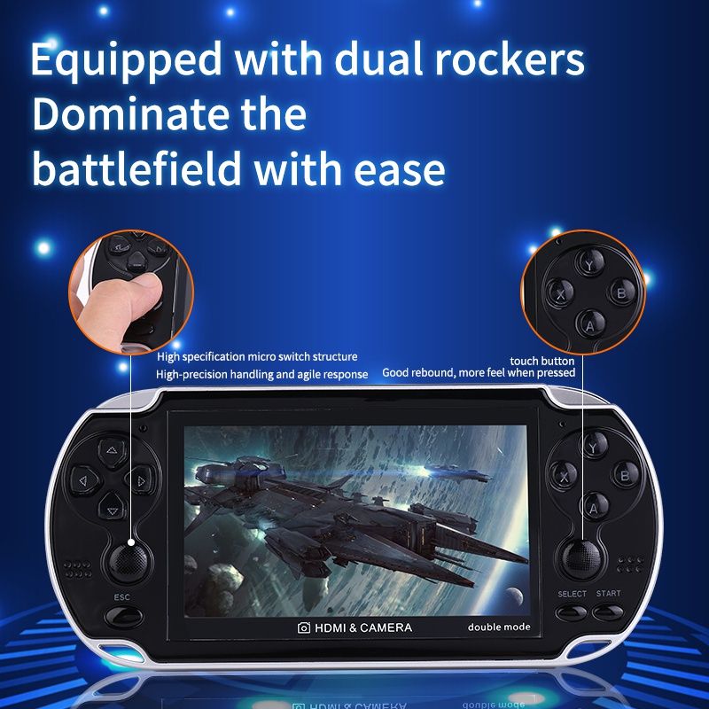 4.3inch Wireless Handle Game Player Support Double Battle HDMI Port And Game Console Play Children's Gaming Toys