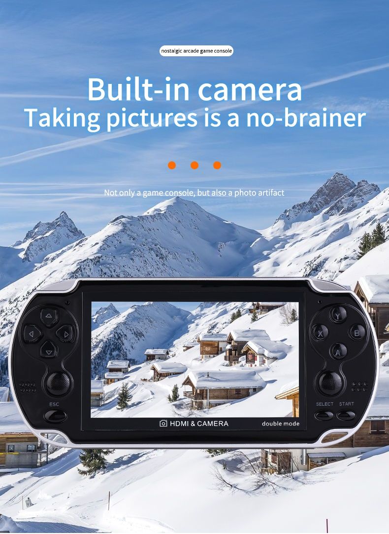 4.3inch Wireless Handle Game Player Support Double Battle HDMI Port And Game Console Play Children's Gaming Toys