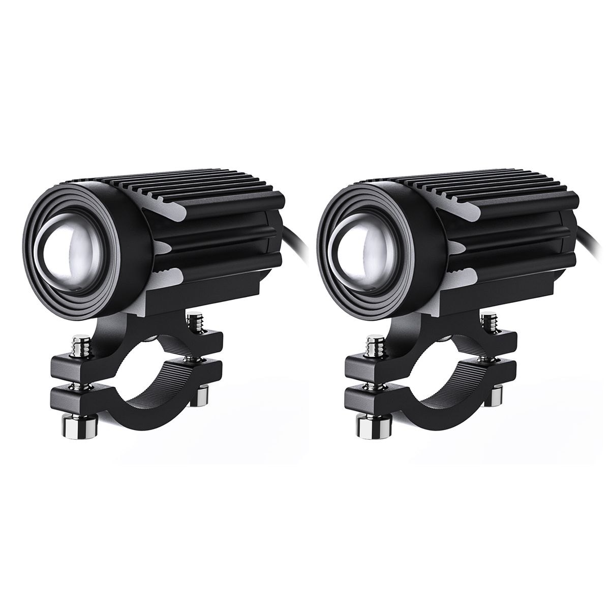 Motorcycle Led Driving Fog Lights 60W White And Amber Led