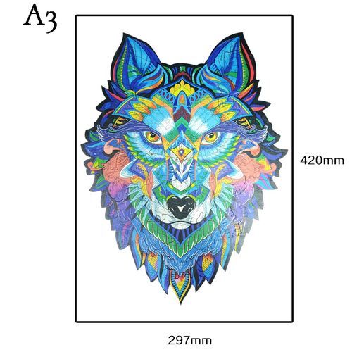 Unique Wooden Animal Jigsaw Puzzles Mysterious Puzzle Gift