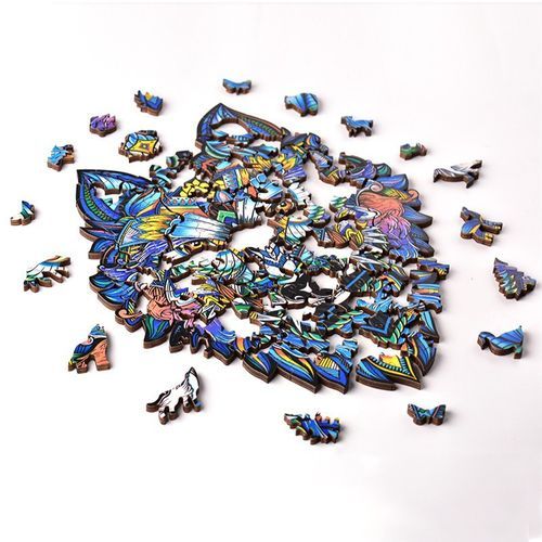 Unique Wooden Animal Jigsaw Puzzles Mysterious Puzzle Gift