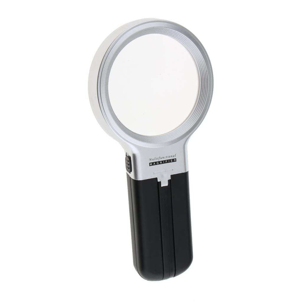 3X LED Light Folding Handheld Magnifier Desktop Magnifying Glass For