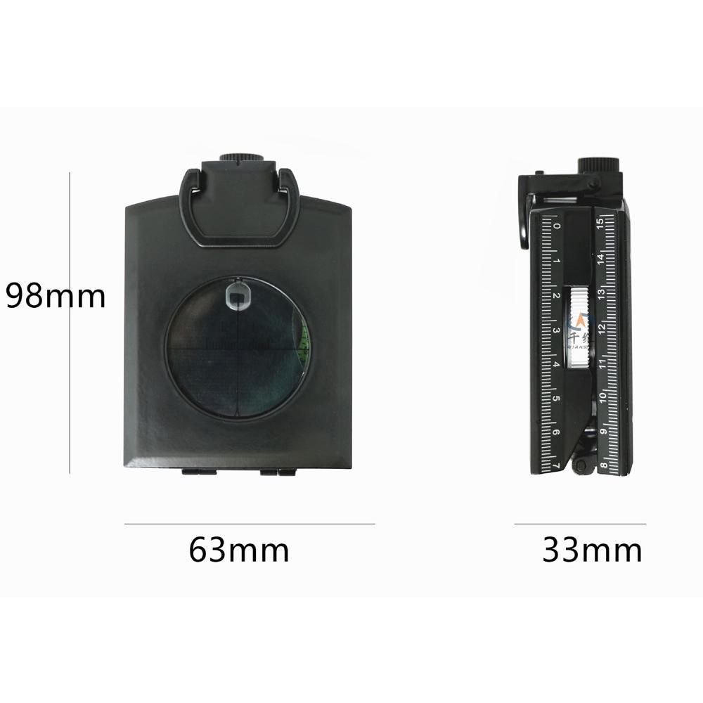 Multifunctional Compass Survival Orienteering Compass Sightings Navigation Compass Waterproof Gradiometer Inclinometer for Camping Hiking Adventure Tacticals Training