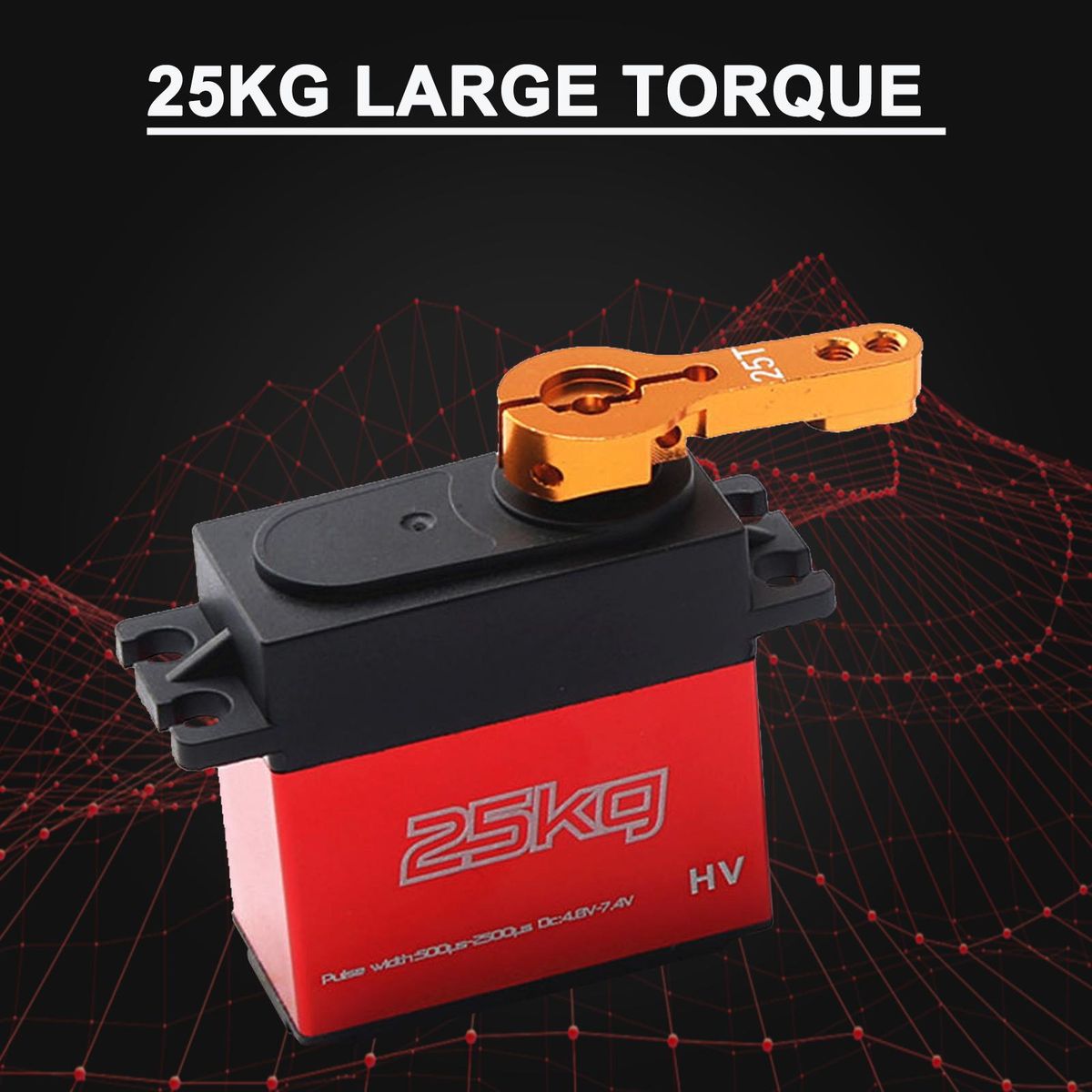 5200KV Brushless Motor 3650 Waterproof Motor with 60A Brushless ESC 2-4S Lipo 25KG Digital Servo Programming Card for 1/8 1/10 RC Car