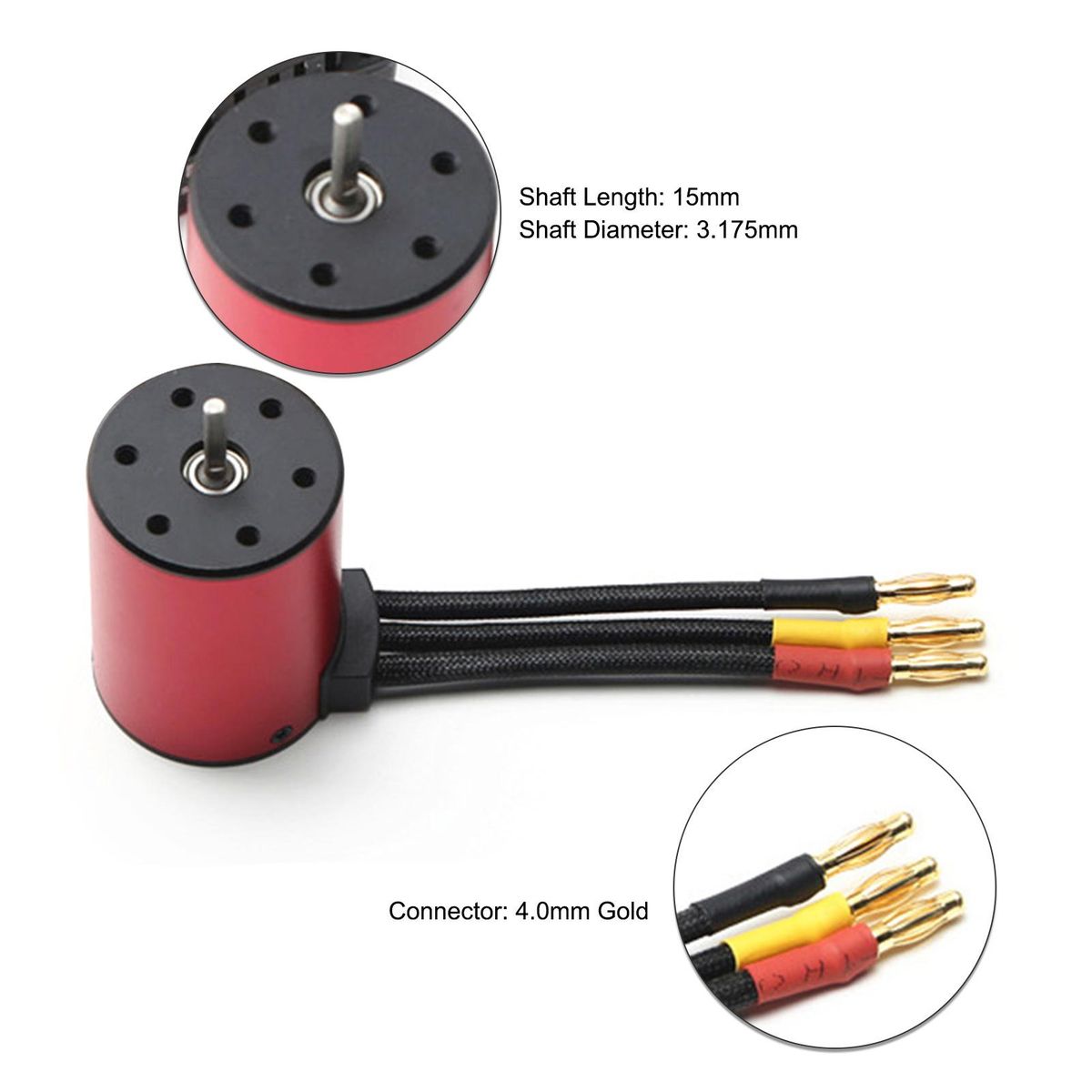 5200KV Brushless Motor 3650 Waterproof Motor with 60A Brushless ESC 2-4S Lipo 25KG Digital Servo Programming Card for 1/8 1/10 RC Car