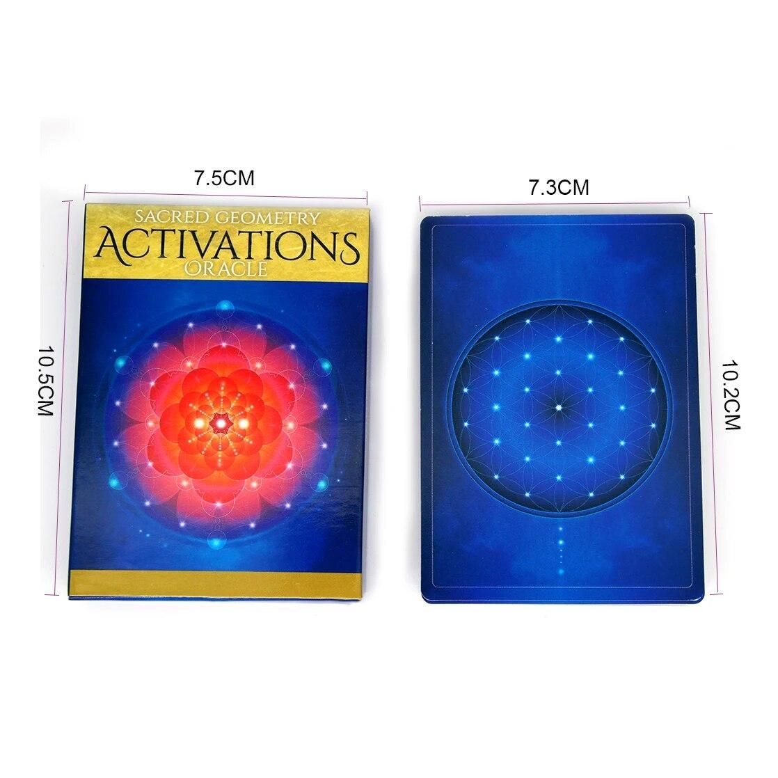 Sacred Geometry Activations Oracle Deck Cards English For Family Gift Party Playing Card Table Games Entertainment