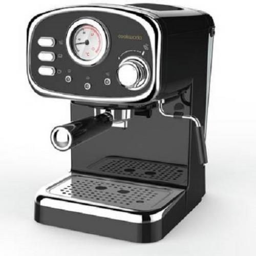 Espresso Coffee Machine With Frother - Black.,