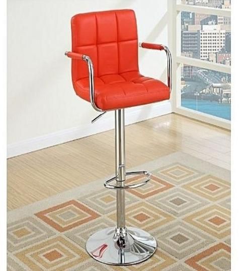 Red Draft Barstool