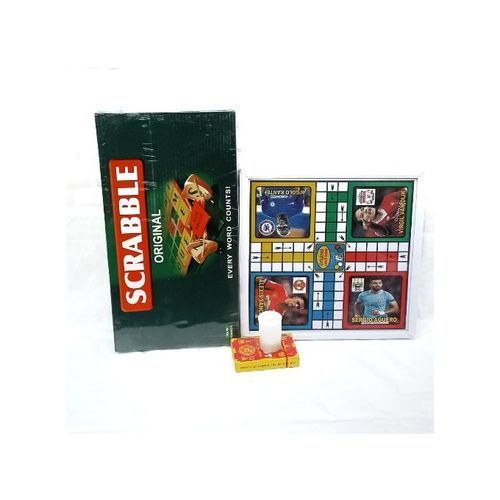 GAME COMBO Scrabble + LUDO + WHOT 3 IN 1
