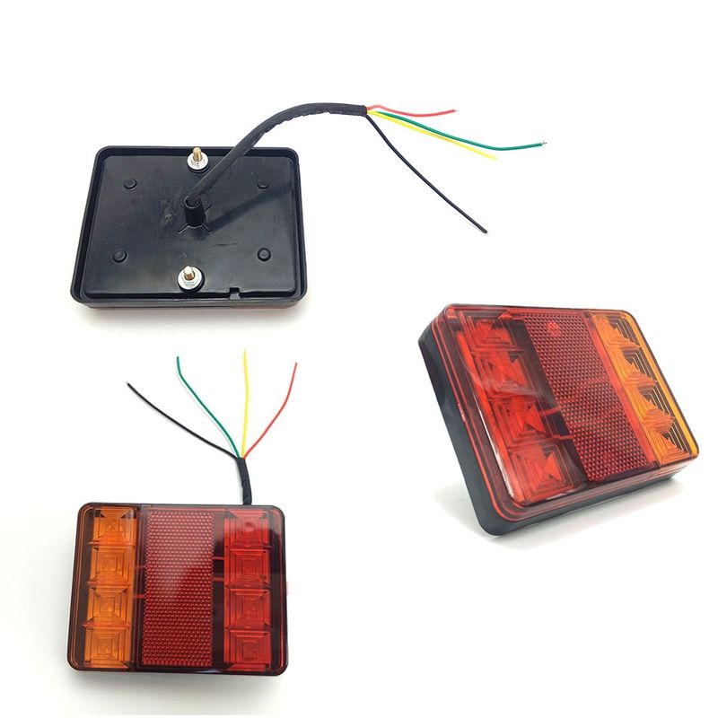 DC 12V 24V 8 LEDs Waterproof Car Truck Rear Warning Tail