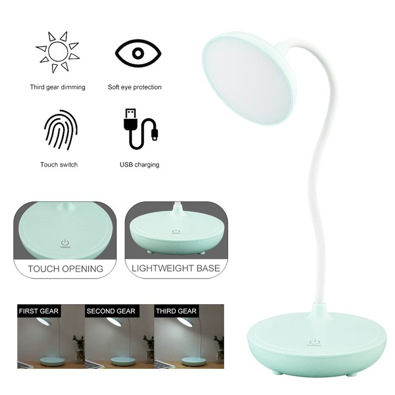 3 Modes Dimmable Touch LED Table Lamp Home Bed Side Night