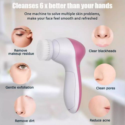Get The Perfect Glow With The 5 In 1 Electric Face Massager And Wash Machine