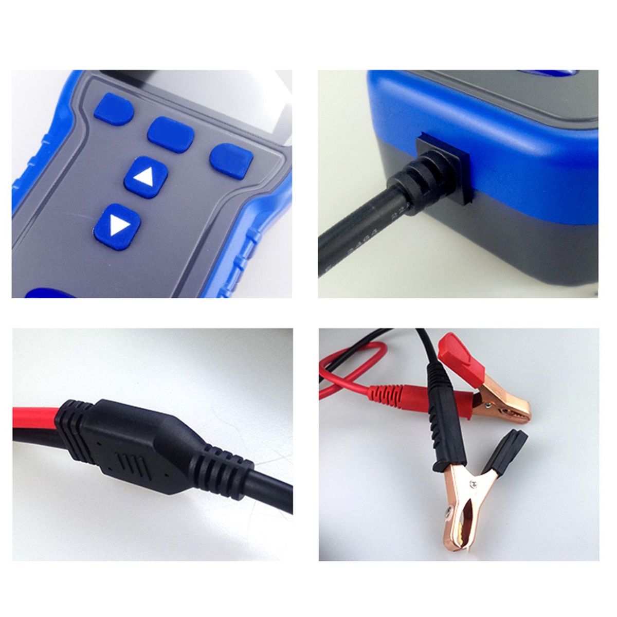 Battery Analyzer, Color Screen Car Battery Tester with Built-in Printer Thermal Printer Paper Storage Case