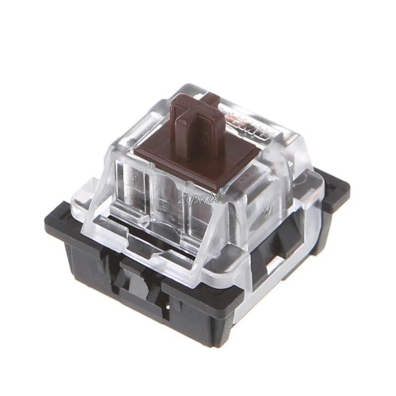 10Pcs 3 Pin KeyCaps Brown Mechanical Keyboard Switch for Cherry MX Keyboard Z09 Drop ship