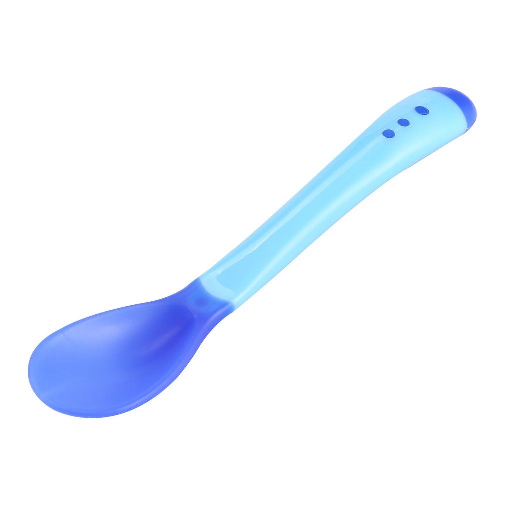 1Pcs / Set Safety Temperature Sensing Spoon Baby Cutlery Food Kids