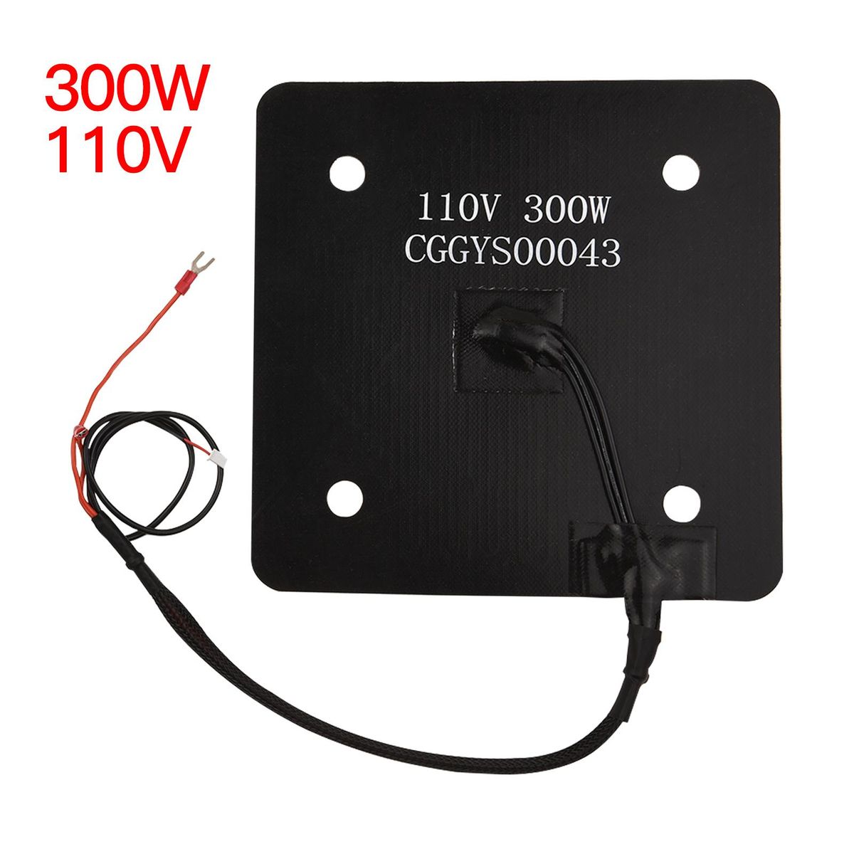 Artillery Silicone Heated Bed 220x220mm Hotbed Pad 300W 110V with Insulation Cotton Mat for Artillery Genius 3D Printer
