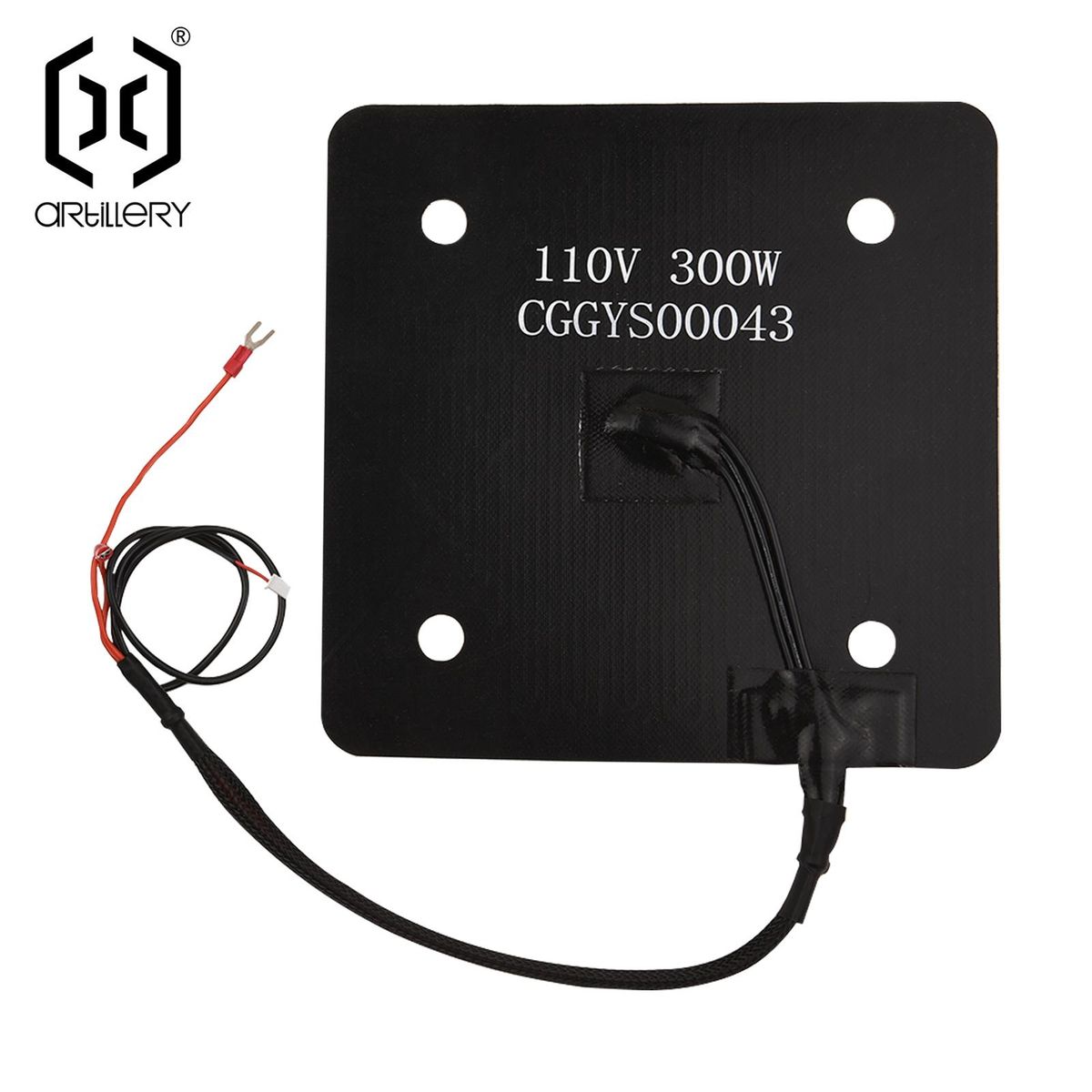 Artillery Silicone Heated Bed 220x220mm Hotbed Pad 300W 110V with Insulation Cotton Mat for Artillery Genius 3D Printer