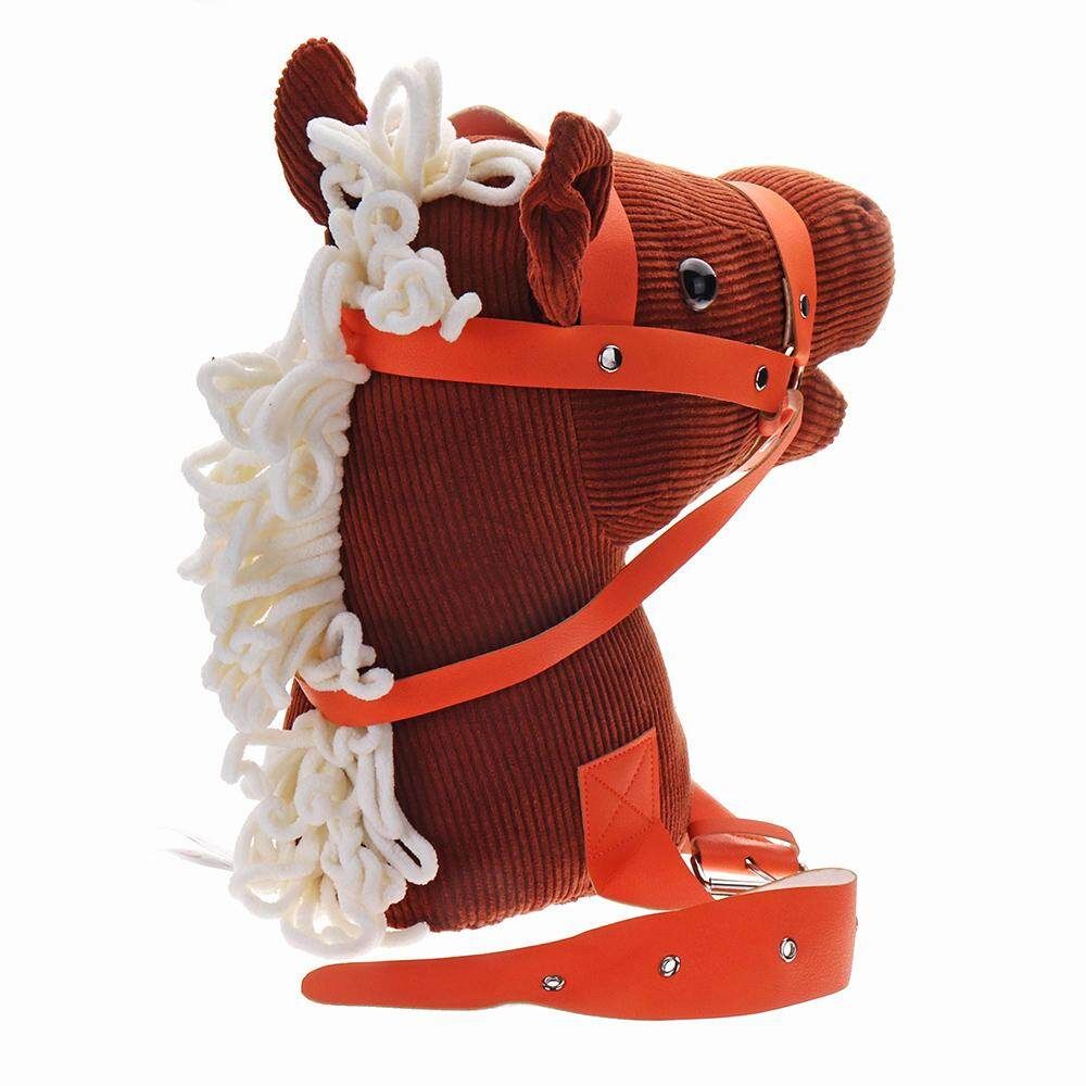 MoFun Happy Horse Parent-Child Interactive Riding Toys Emotional Companion Plush Toy For Children Brown (brown)