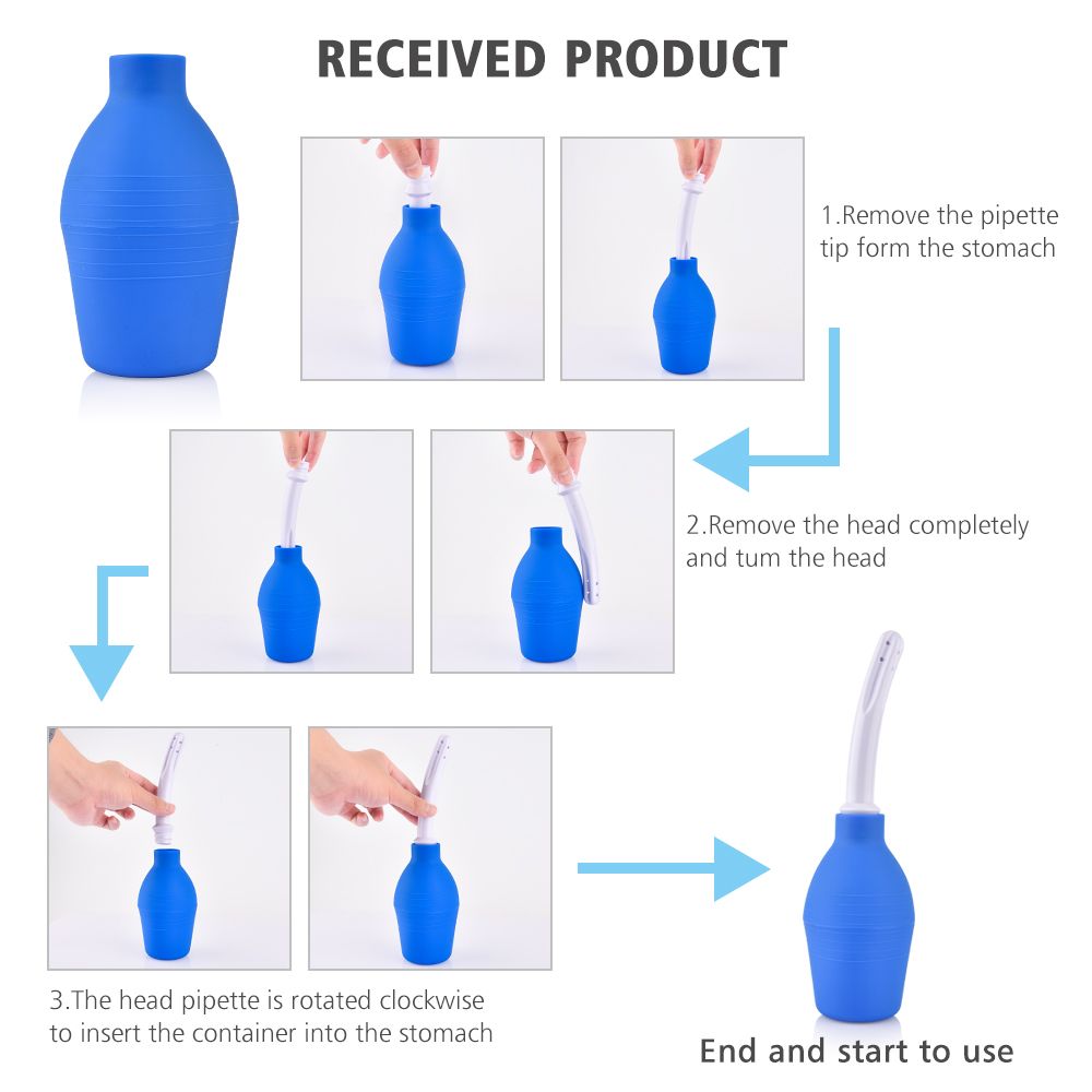 310ml Rectal Enemator Enema Syringe Stream Anal Douche