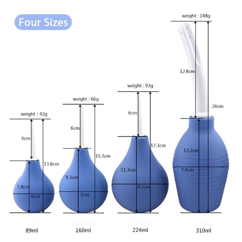 Enema Ball Syringe 89/160/224/310ML Medical Rubber Enema Irrigator Female Vagina Anal Irrigator Female Hygiene Enema Anal Cleaner Back Court Cleaner