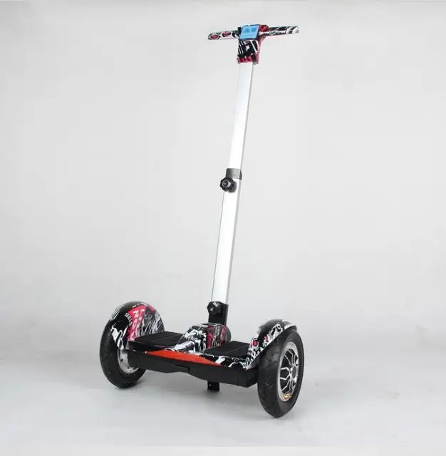 Smart Self-Balancing Hoverboard With LED Light, Bluetooth Speaker, Steering Handles