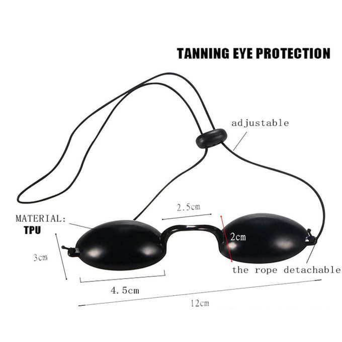 Flexible Tanning Bed Eye Protection UV Glasses Portable