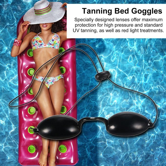 Flexible Tanning Bed Eye Protection UV Glasses Portable