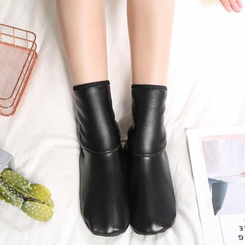 Unisex Winter Warm Leather Thermal Boot Slipper Indoor House Soft Non-Slip Socks Soft Non Slip Socks For Men Women