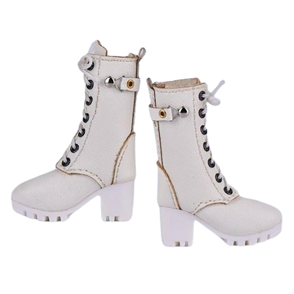 1/6 Scale Figure Shoes Female Boots Sneakers White