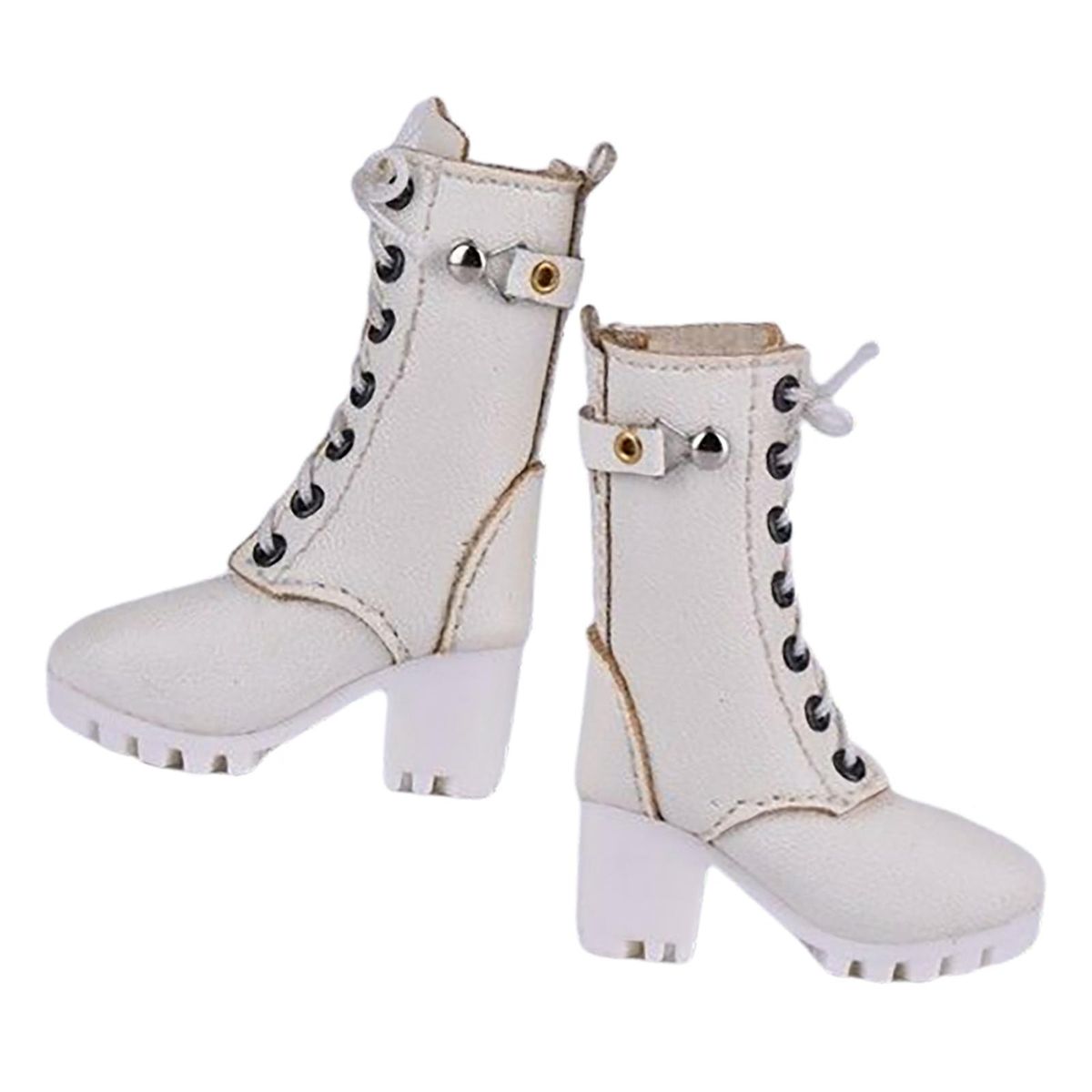 1/6 Scale Figure Shoes Female Boots Sneakers White