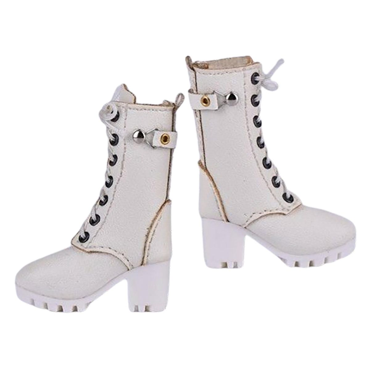 1/6 Scale Figure Shoes Female Boots Sneakers White