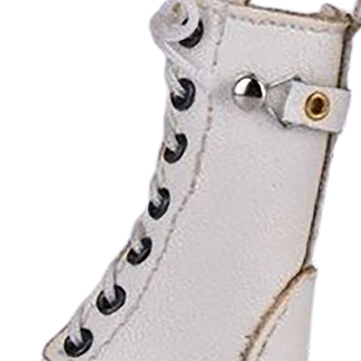1/6 Scale Figure Shoes Female Boots Sneakers White
