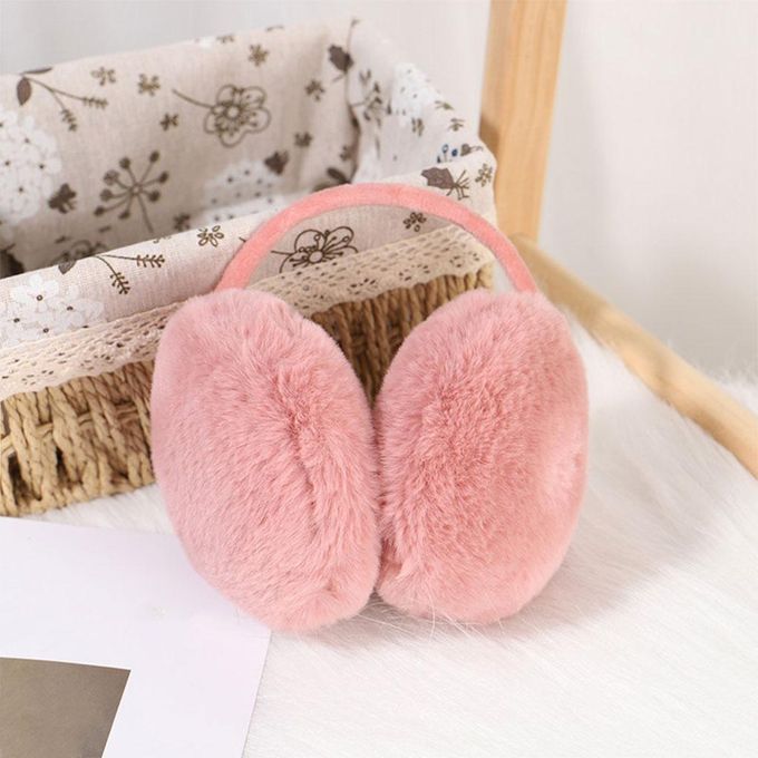 Furry Ear Muffs Warmer Warm Earmuffs Headphone Winter Cold Pink