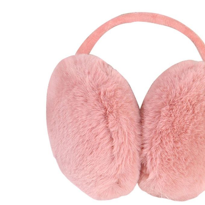 Furry Ear Muffs Warmer Warm Earmuffs Headphone Winter Cold Pink