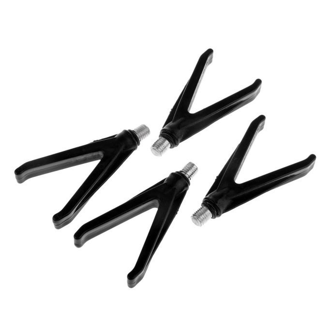 4pcs V Head  Rod Rest  Pole Fitting UK Standard 8mm M3
