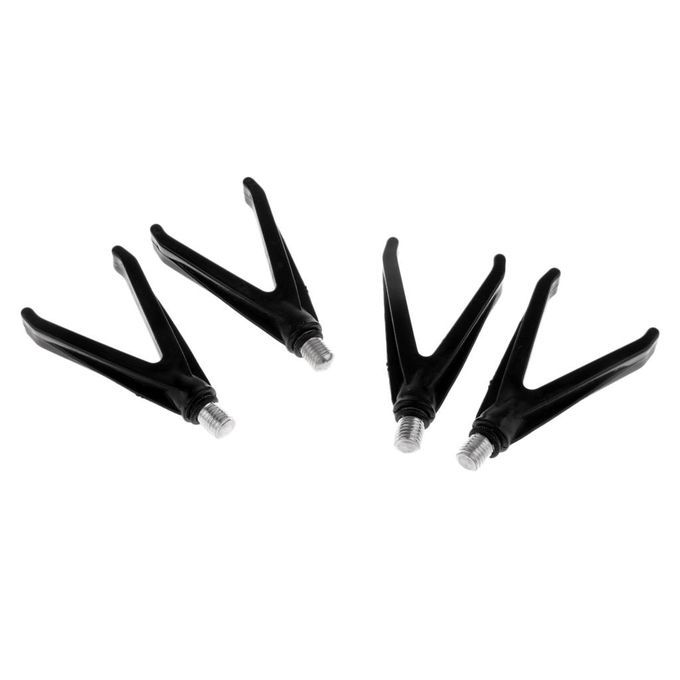 4pcs V Head  Rod Rest  Pole Fitting UK Standard 8mm M3