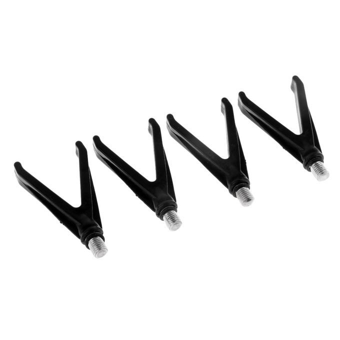 4pcs V Head  Rod Rest  Pole Fitting UK Standard 8mm M3