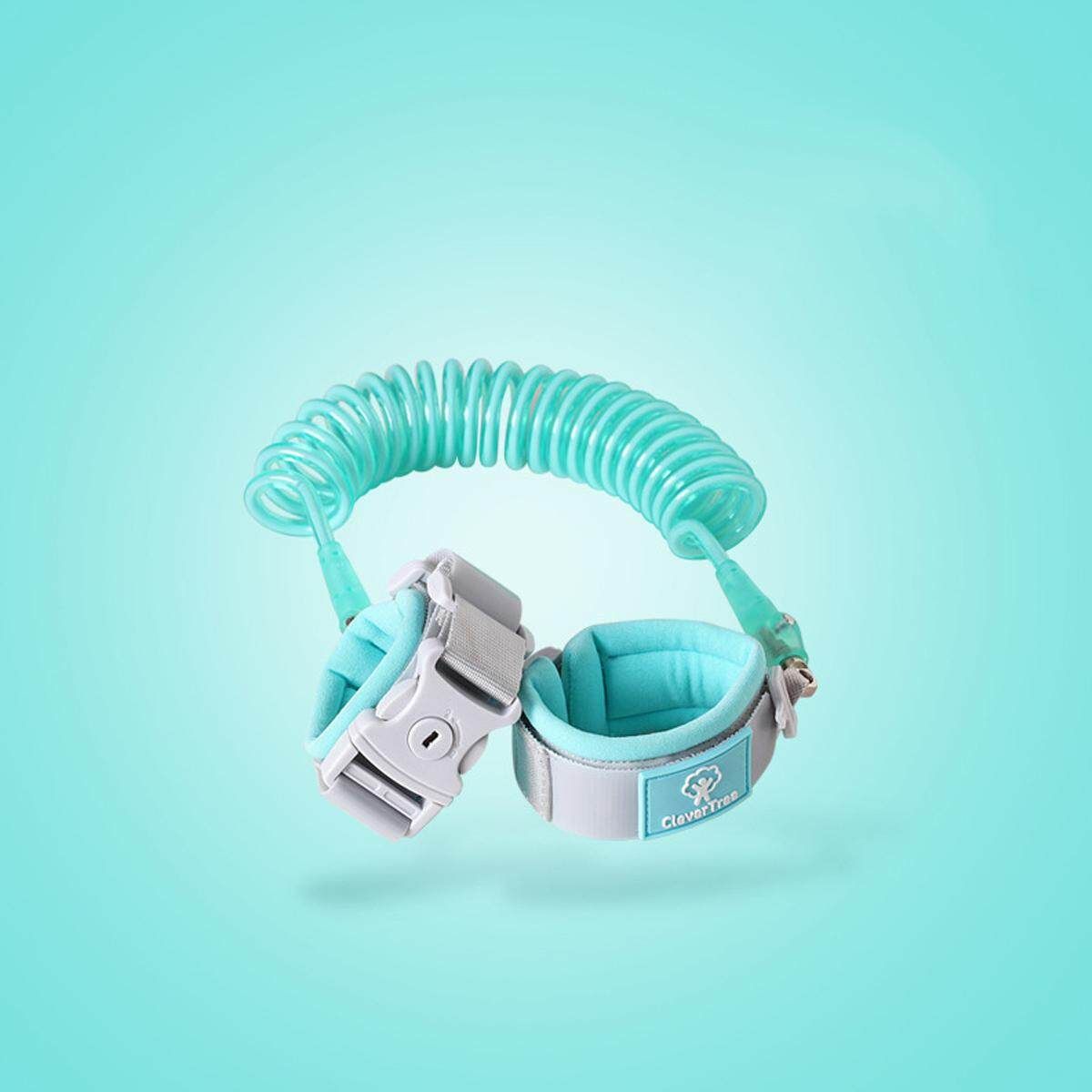 2M Kids Safety Anti-lost Wrist Link Band Bracelet Safety For Children Prevent Loss Traction Rope Blue Reflective 1.5m