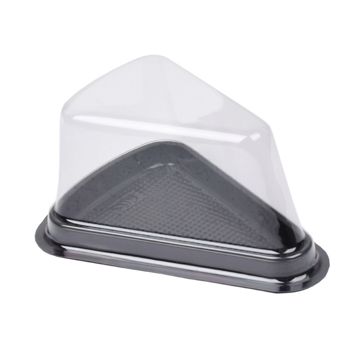 50Pcs Triangular Cake Box Disposable Layer Cake Container Black