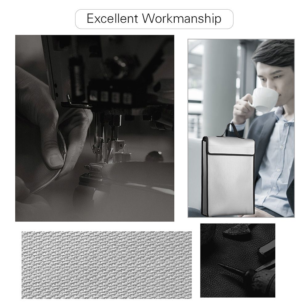 Fireproof Document Bags Waterproof Silicone Material