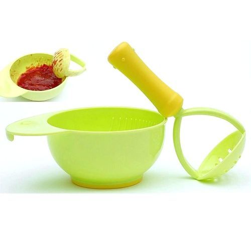 Mash N' Feed Toddler Baby Weaning Solid Healthy Food Fruit Veggie Grinder Processor Puree Masher Bowl- Gift For Baby Shower