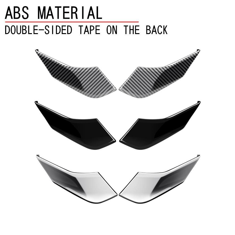 Car Window Trim Cover a Column Sticker Trim Modification Accessories for Toyota Corolla Cross 2021 2022 Bright Black