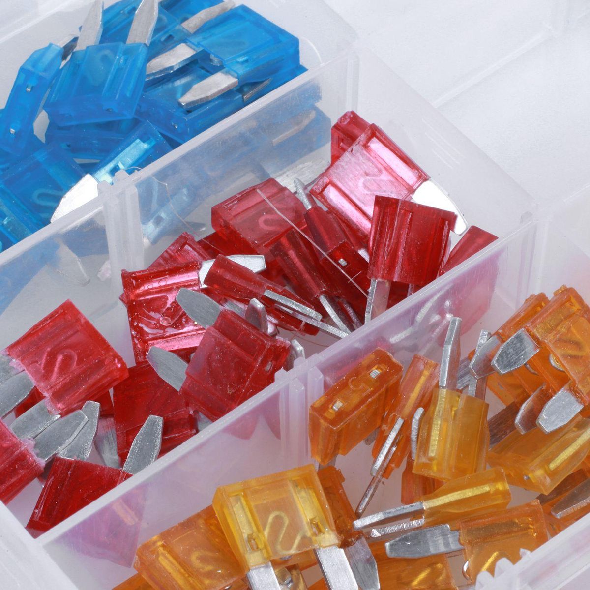 120 pcs Low Profile Mini Size Blade Fuse Assortment Set