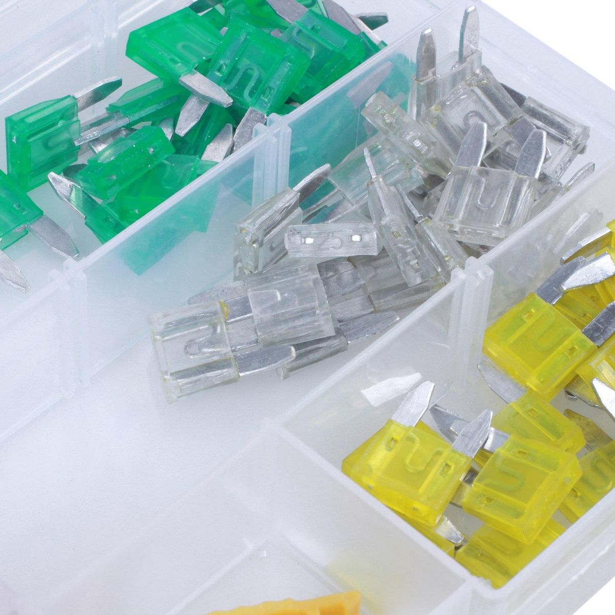 120 pcs Low Profile Mini Size Blade Fuse Assortment Set
