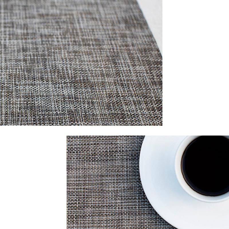 5Pcs/Lot Oval Dinner PVC Placemat Dining Table Mat
