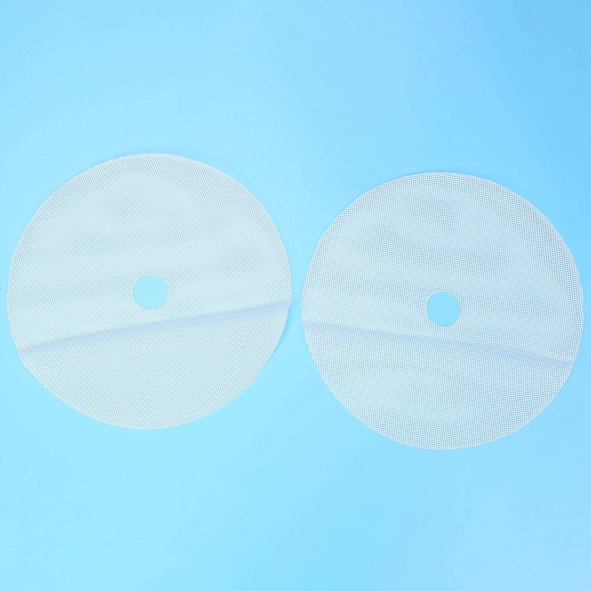 8 Pcs Round Silicone Dehydrator Sheets Non-Stick Fruit Dehydrator Mats Reusable Steamer Mat Mesh Sheet for Fruit Dryer