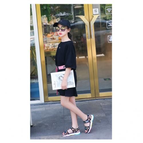 Kids Girls Lovely Black Sandals