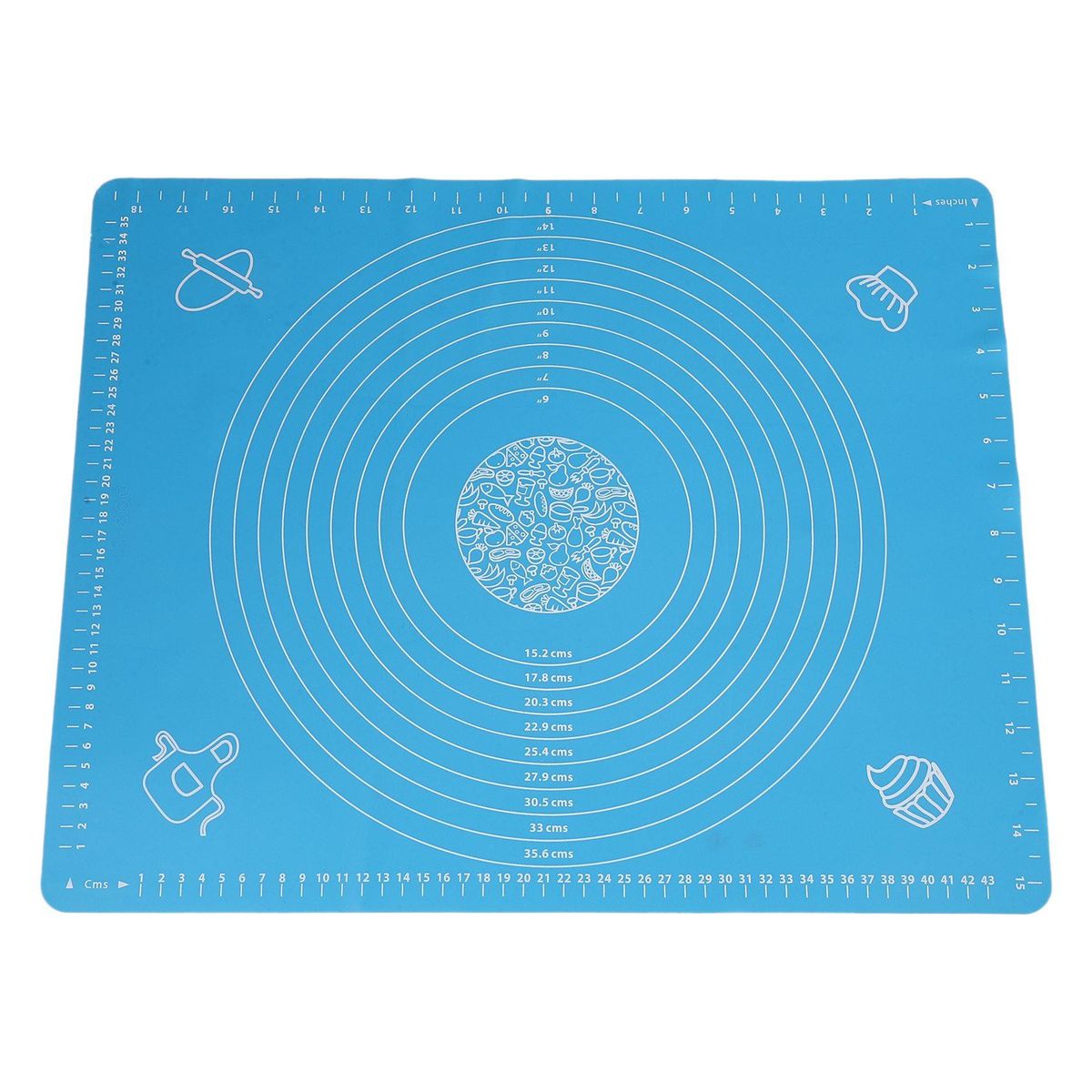 Non-Stick Silicone Baking Mat for Rolling with Measurements