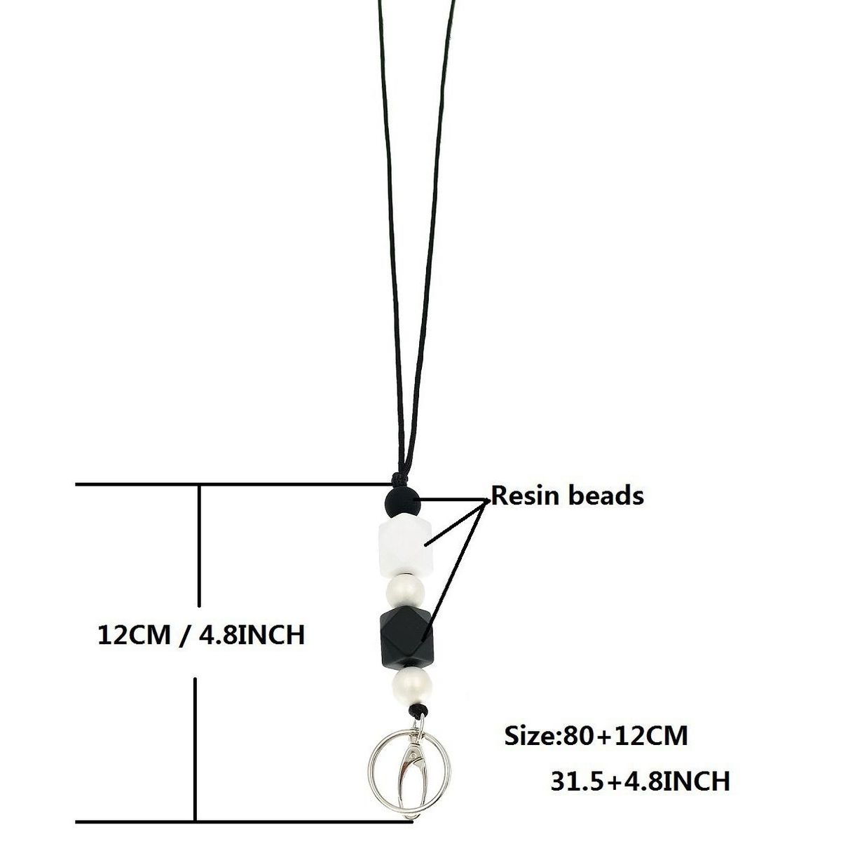 2 Pcs Badge Lanyards Separated ID Key Lanyard Teacher