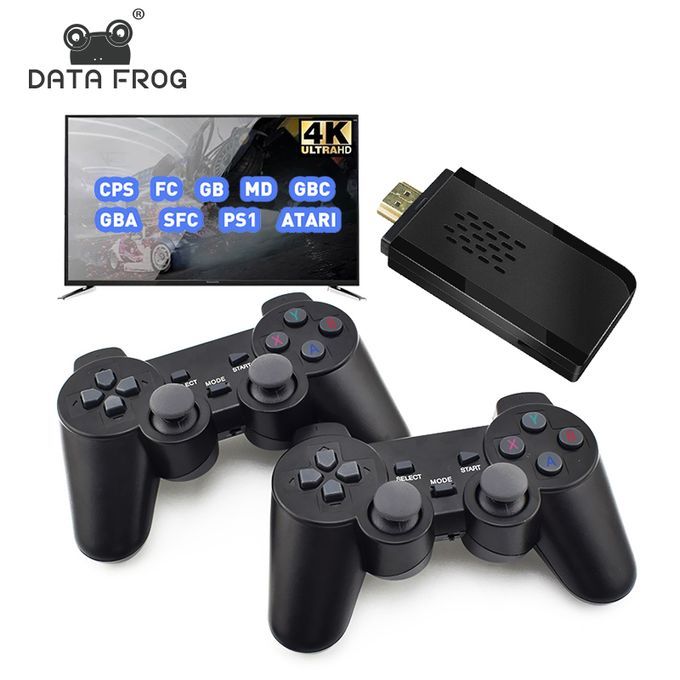 Video Games 4K HDMI GamePad Game Play Sticks Support For PS1/FC/GBA Built In 10000 Retro Games